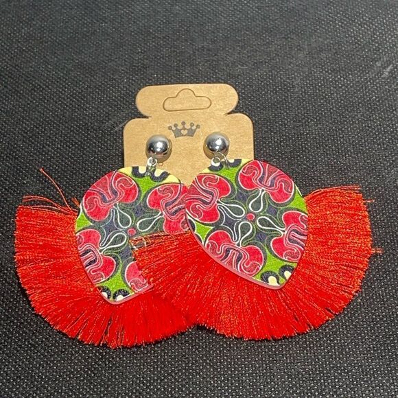 Large hanging earrings - Picture 1 of 4